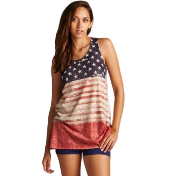 Vanilla Bay Tops - VANILLA BAY women’s tank top Stars and Stripes